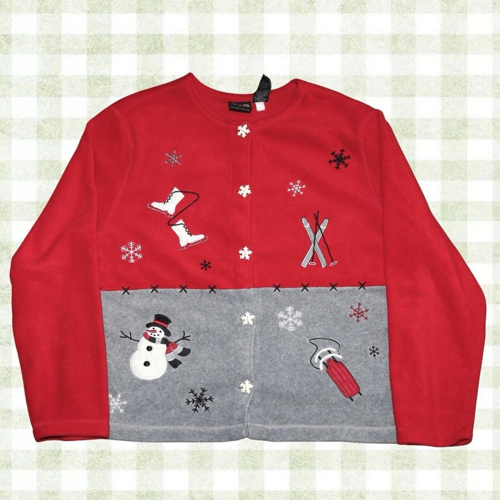 Christmas fleece sweatshirt